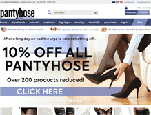 Tablet Screenshot of pantyhoseandmore.com